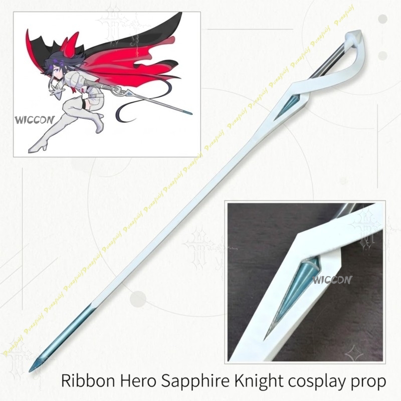 Anime Merchandise Europe - ริบบิ้นคอสเพลย์อัศวินไพลิน อุปกรณ์ประกอบฉากฮีโร่ อนิเมะ เหมาะสำหรับงานคอนเวนชัน ถ่ายภาพ คอสเพลย์ตัวละครเกม