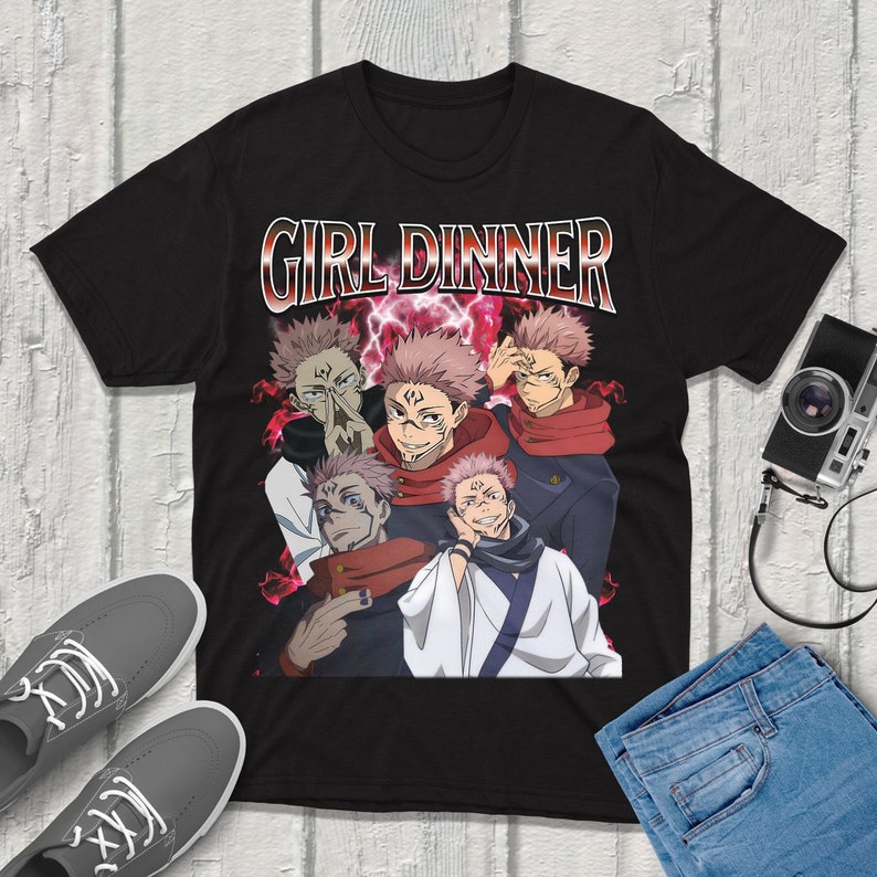 Anime Merchandise T Shirt - Sukuna Jujutsu-Kaisen เสื้อยืด Streetwear คุณภาพระดับพรีเมียมเครื่องแต่งกาย fanmerch