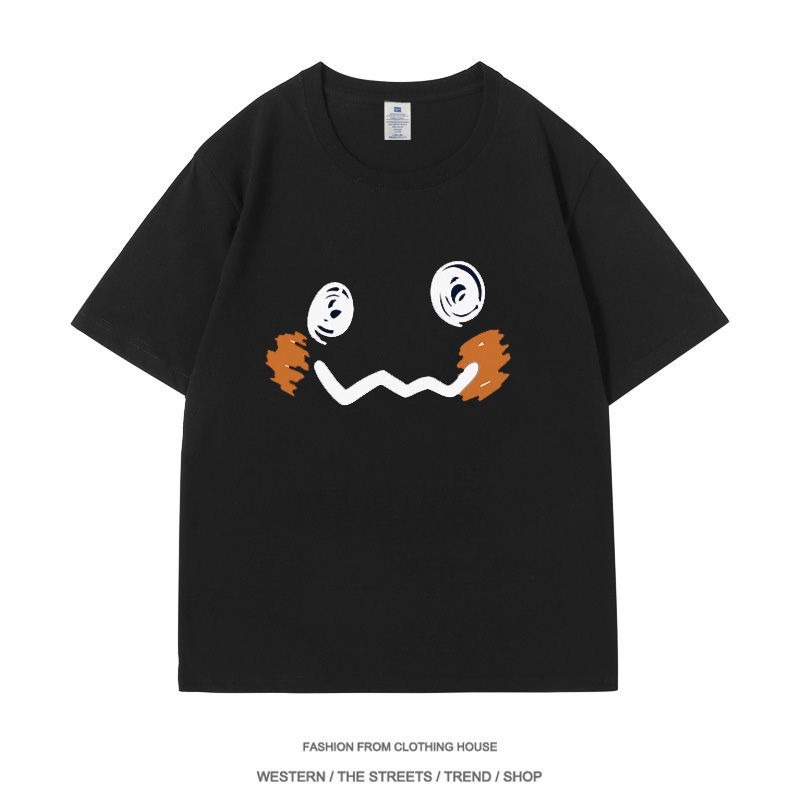 Anime Merchandise T Shirt - เสื้อยืดคอลเลคชั่นมิกิ คิว,สินค้าการ์ตูนและอนิเมะมินิฮิลล์, เสื้อผ้า MClothes แขนสั้น, อีโมติคอน,