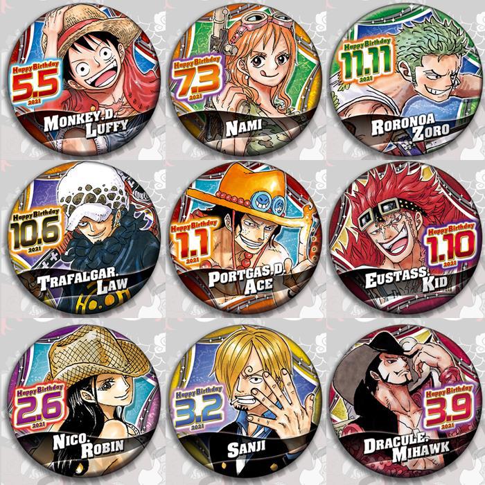 Anime Merchandise China - ชุดเข็มกลัดอนิเมะวันพีซ ลูฟี่ เอซ โซโล โรบิน ซันจิ