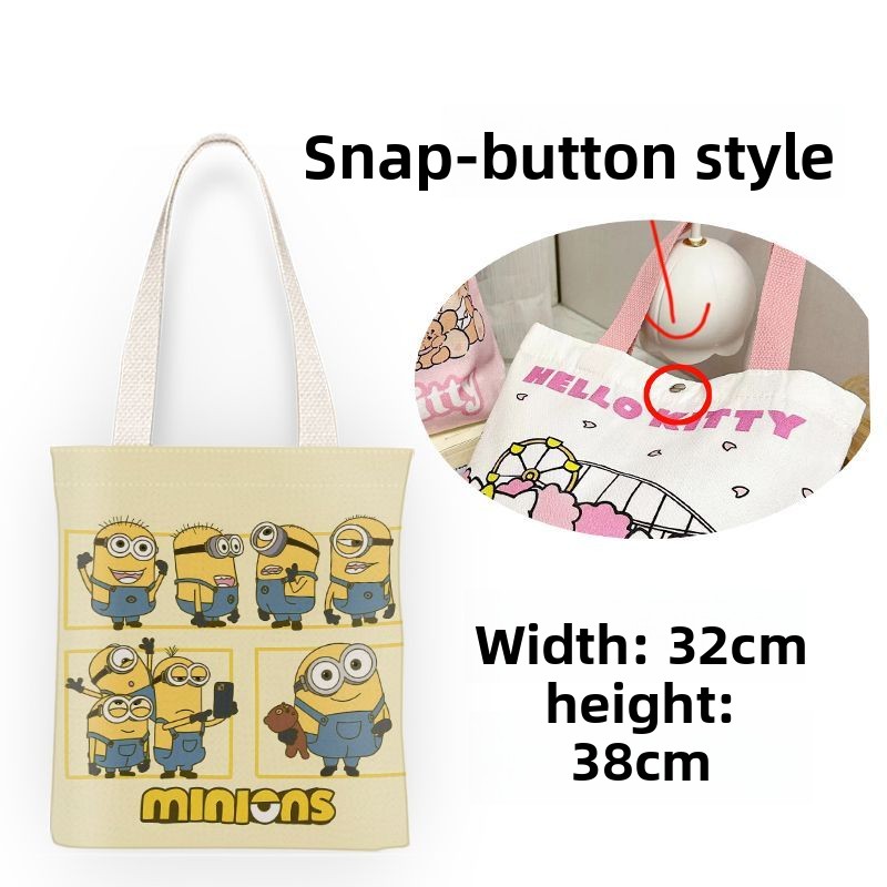 กระเป๋าผ้าแคนวาสลายการ์ตูนมินเ - Anime Tote Bag บทวิจารณ์และราคา