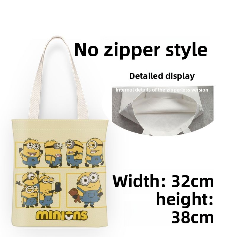 กระเป๋าผ้าแคนวาสลายการ์ตูนมินเ - Anime Tote Bag บทวิจารณ์และราคา