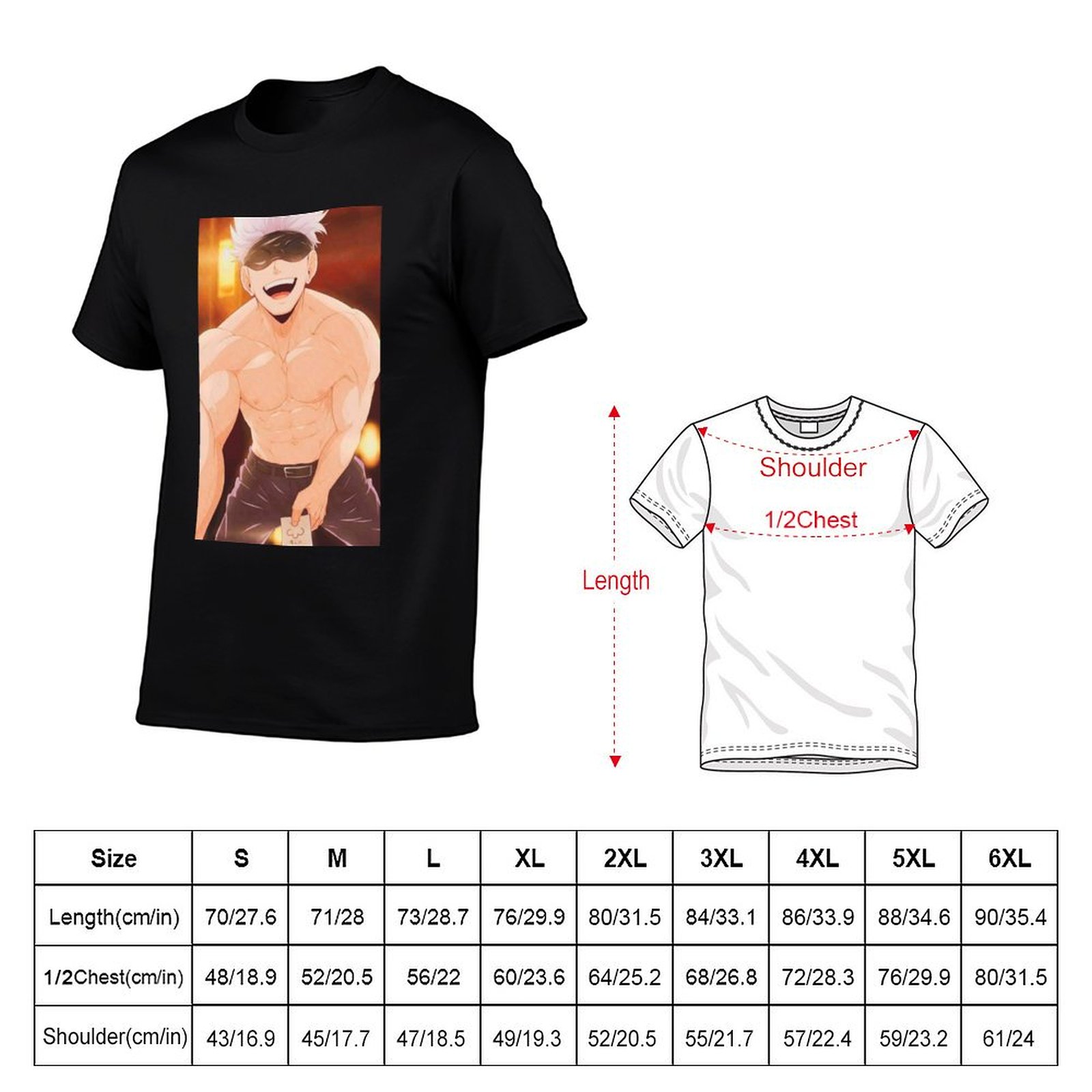 โกโจ ซาโตรุ สินค้าของที่ระลึก  - Anime Merchandise T Shirt บทวิจารณ์และราคา