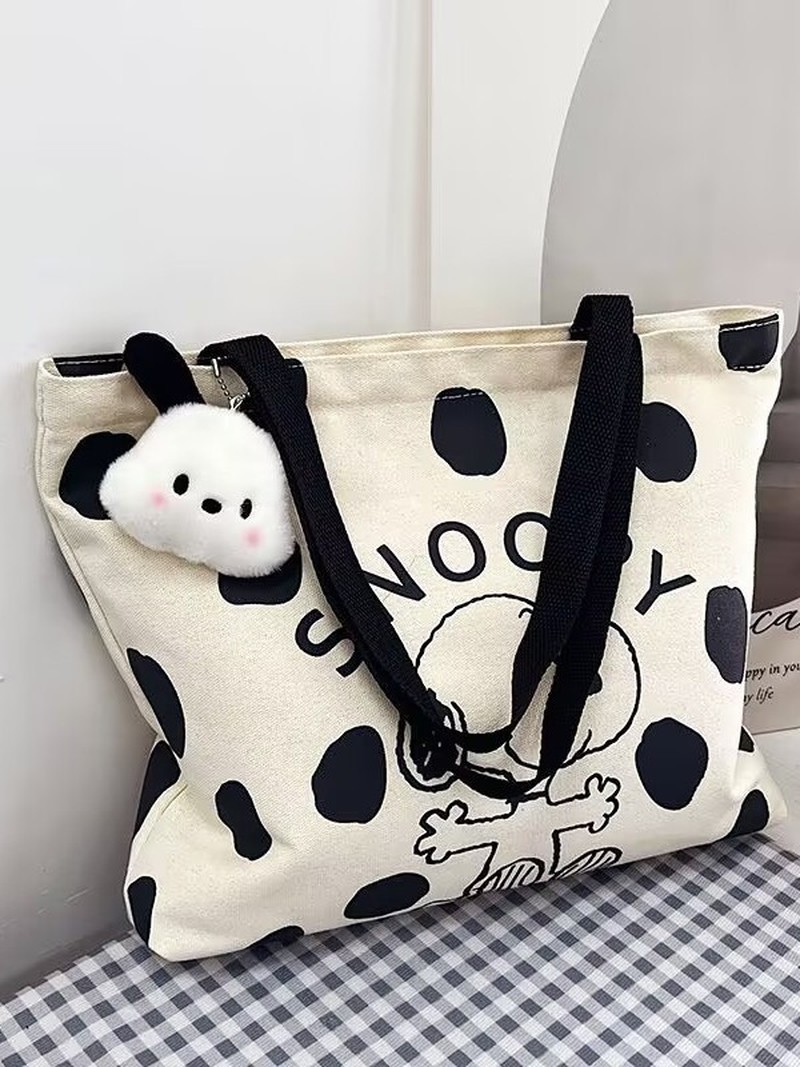 กระเป๋าสะพายผ้าแคนวาสลายการ์ตู - Anime Tote Bag บทวิจารณ์และราคา