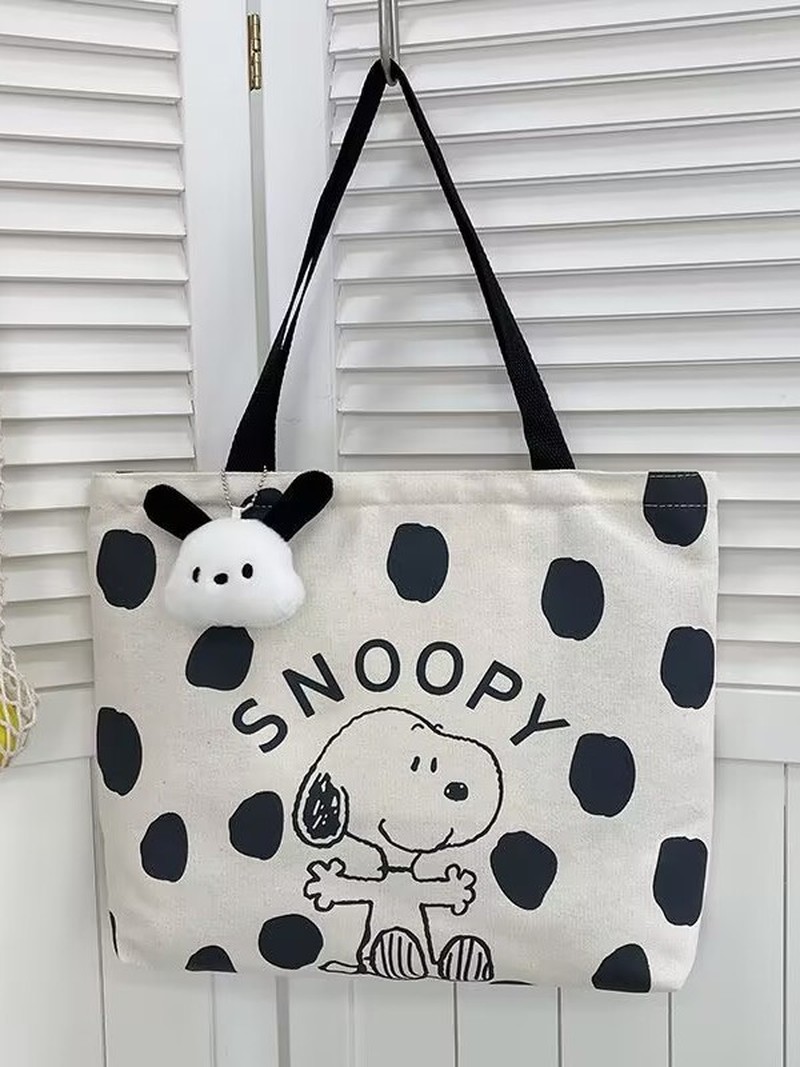 กระเป๋าสะพายผ้าแคนวาสลายการ์ตู - Anime Tote Bag บทวิจารณ์และราคา