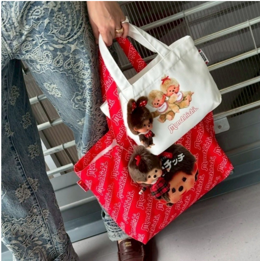 กระเป๋าถือผ้าแคนวาสลายการ์ตูนญ - Anime Tote Bag บทวิจารณ์และราคา