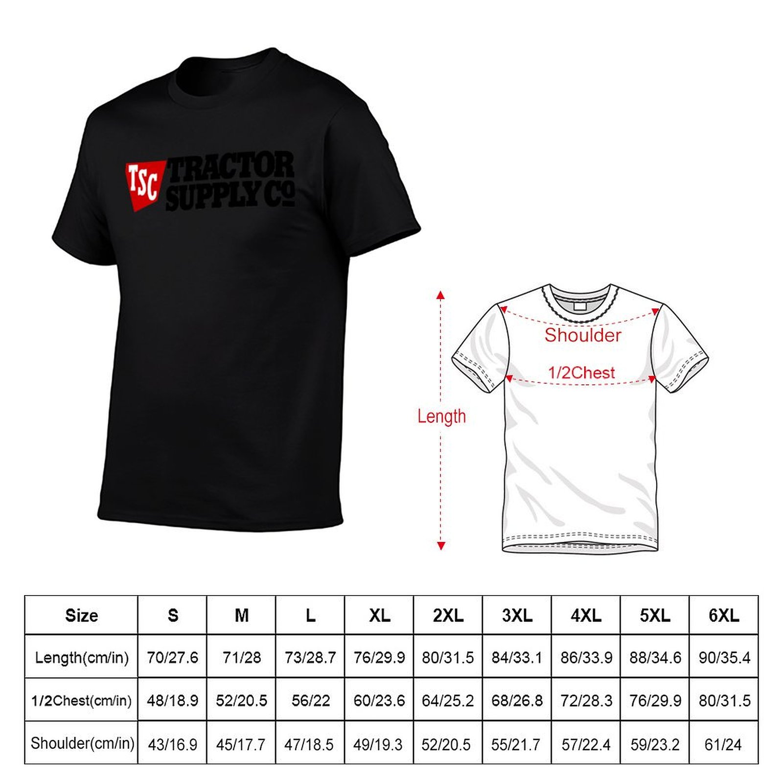 Tractor Supply TSC Logo Mercha - Anime Merchandise T Shirt บทวิจารณ์และราคา